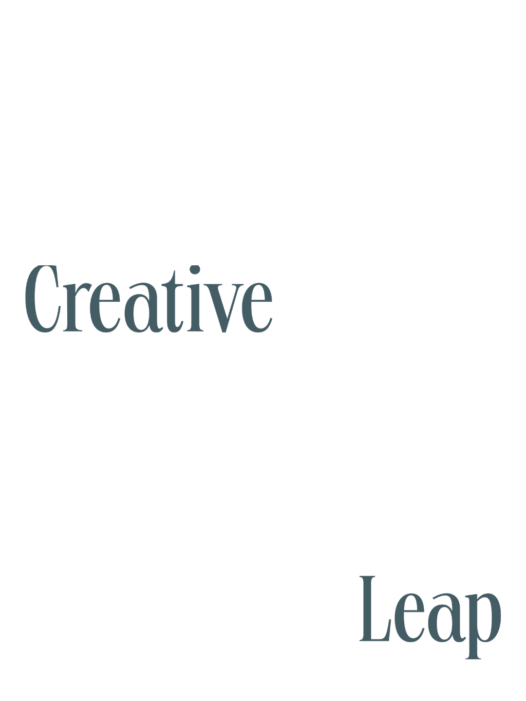 Creative Leap logo by Normal & Maison Sagan